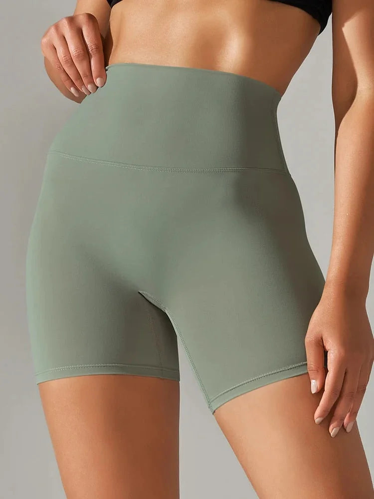 Short de Yoga Taille Haute Extensible et Respirant